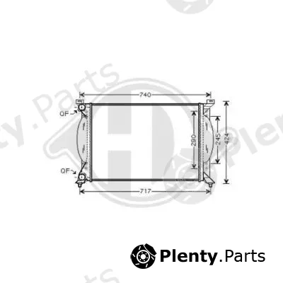 Diederichs DCM1466 — Radiator, engine cooling DIEDERICHS Climate