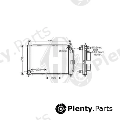 Diederichs DCM3845 — Radiator, engine cooling DIEDERICHS Climate