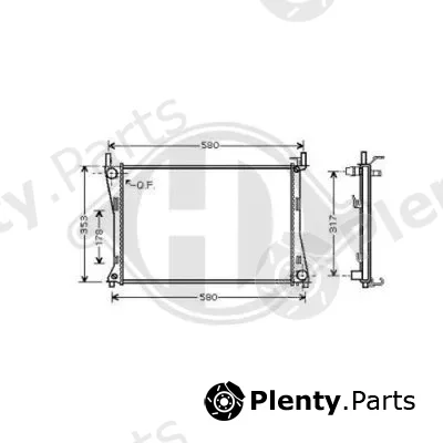 Diederichs DCM2070 — Radiator, engine cooling DIEDERICHS Climate