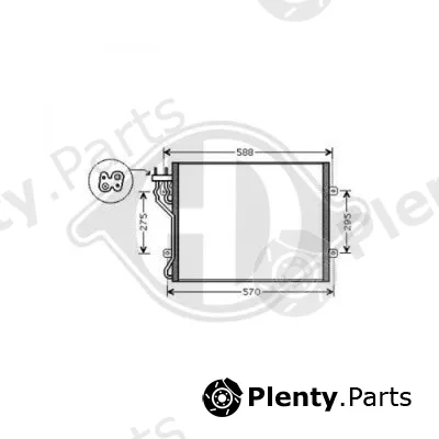Diederichs DCC1190 — Condenser, air conditioning DIEDERICHS Climate