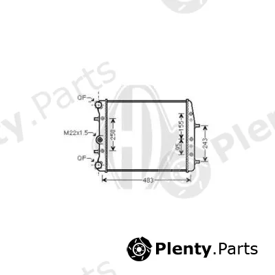 Diederichs DCM3562 — Radiator, engine cooling DIEDERICHS Climate