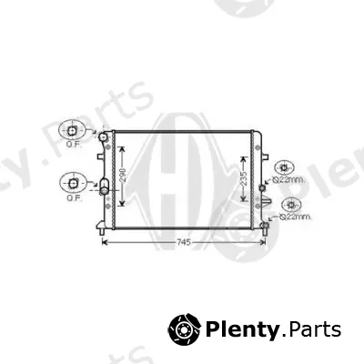 Diederichs DCM3462 — Radiator, engine cooling DIEDERICHS Climate