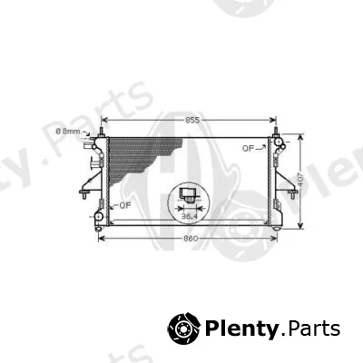 Diederichs DCM2810 — Radiator, engine cooling DIEDERICHS Climate