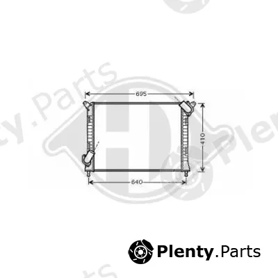 Diederichs DCM1579 — Radiator, engine cooling DIEDERICHS Climate