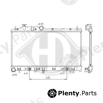 Diederichs DCM3043 — Radiator, engine cooling DIEDERICHS Climate