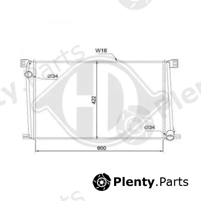 Diederichs DCM1588 — Radiator, engine cooling DIEDERICHS Climate