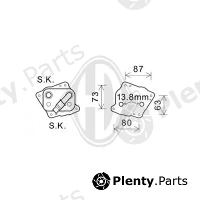 Diederichs DCO1022 — Oil Cooler, engine oil DIEDERICHS Climate