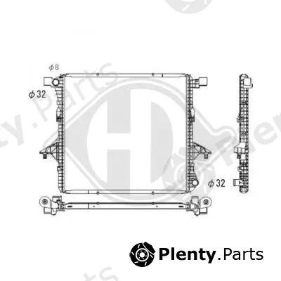 Diederichs DCM3479 — Radiator, engine cooling DIEDERICHS Climate