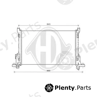 Diederichs DCM3852 — Radiator, engine cooling DIEDERICHS Climate