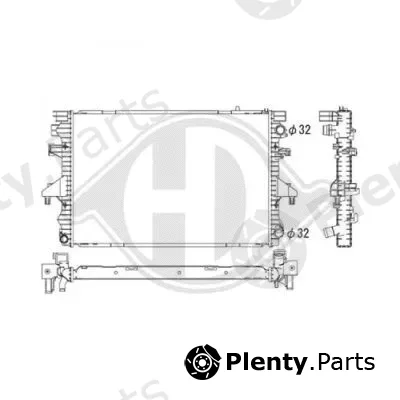 Diederichs DCM3450 — Radiator, engine cooling DIEDERICHS Climate