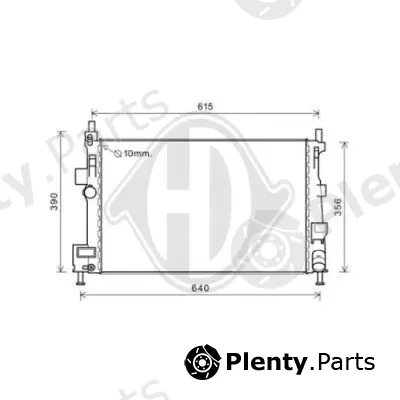 Diederichs DCM3899 — Radiator, engine cooling DIEDERICHS Climate