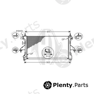 Diederichs DCM2004 — Radiator, engine cooling DIEDERICHS Climate