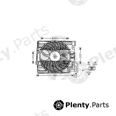 Diederichs DCL1005 — Fan, air conditioning condenser DIEDERICHS Climate
