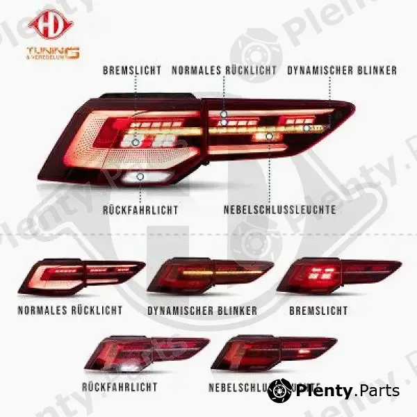 Diederichs 2218395 — Tail Light Assembly Set HD Tuning