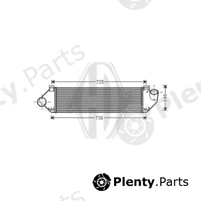 Diederichs DCA1018 — Charge Air Cooler DIEDERICHS Climate