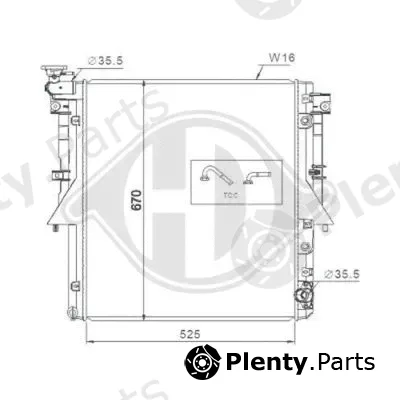 Diederichs DCM3885 — Radiator, engine cooling DIEDERICHS Climate