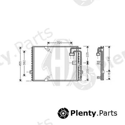 Diederichs DCC1045 — Condenser, air conditioning DIEDERICHS Climate