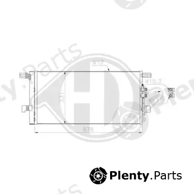 Diederichs DCC2040 — Condenser, air conditioning DIEDERICHS Climate