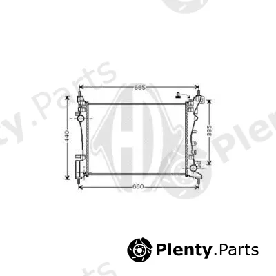 Diederichs DCM2710 — Radiator, engine cooling DIEDERICHS Climate