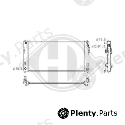 Diederichs DCM2543 — Radiator, engine cooling DIEDERICHS Climate