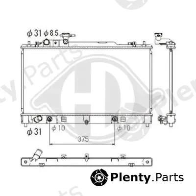 Diederichs DCM2275 — Radiator, engine cooling DIEDERICHS Climate