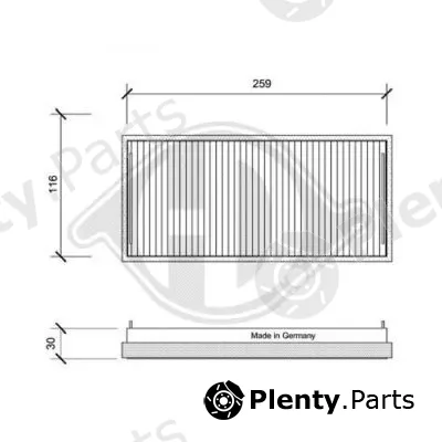 Diederichs DCI0019S — Filter, cabin air DIEDERICHS Climate