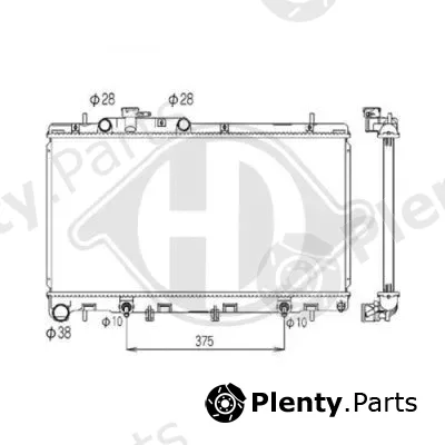 Diederichs DCM3041 — Radiator, engine cooling DIEDERICHS Climate