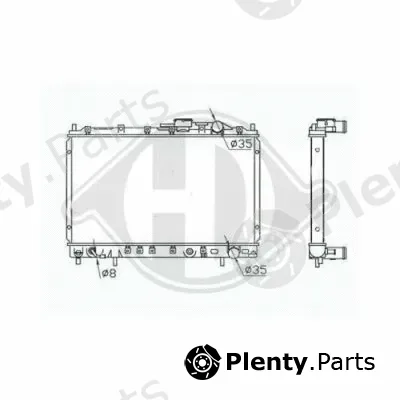 Diederichs 8273002 — Radiator, engine cooling