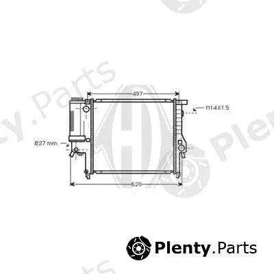 Diederichs DCM1535 — Radiator, engine cooling DIEDERICHS Climate