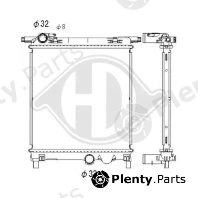 Diederichs DCM3903 — Radiator, engine cooling DIEDERICHS Climate