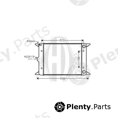 Diederichs DCM3358 — Radiator, engine cooling DIEDERICHS Climate