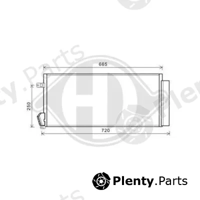 Diederichs DCC1634 — Condenser, air conditioning DIEDERICHS Climate