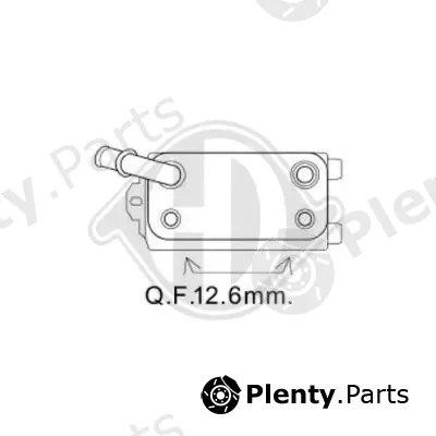 Diederichs DCO1081 — Oil Cooler, engine oil DIEDERICHS Climate