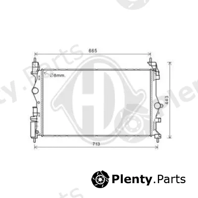 Diederichs DCM3889 — Radiator, engine cooling DIEDERICHS Climate