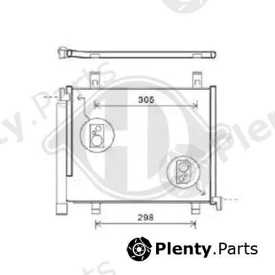 Diederichs DCC1863 — Condenser, air conditioning DIEDERICHS Climate