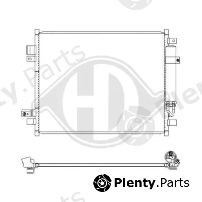 Diederichs DCC1965 — Condenser, air conditioning DIEDERICHS Climate