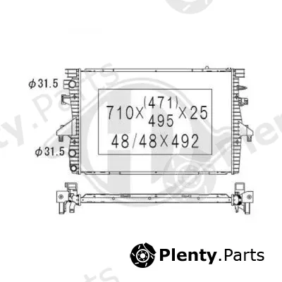 Diederichs DCM3448 — Radiator, engine cooling DIEDERICHS Climate