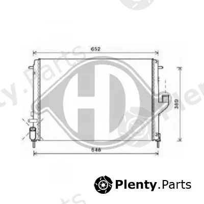 Diederichs DCM2963 — Radiator, engine cooling DIEDERICHS Climate