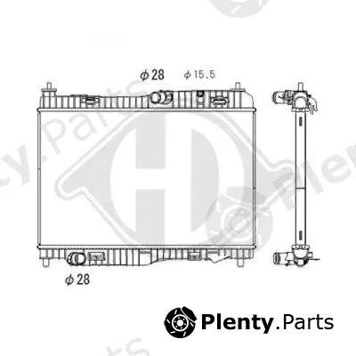 Diederichs DCM3945 — Radiator, engine cooling DIEDERICHS Climate