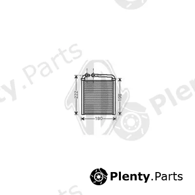 Diederichs DCM1253 — Heat Exchanger, interior heating DIEDERICHS Climate