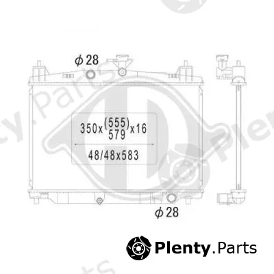 Diederichs DCM2267 — Radiator, engine cooling DIEDERICHS Climate