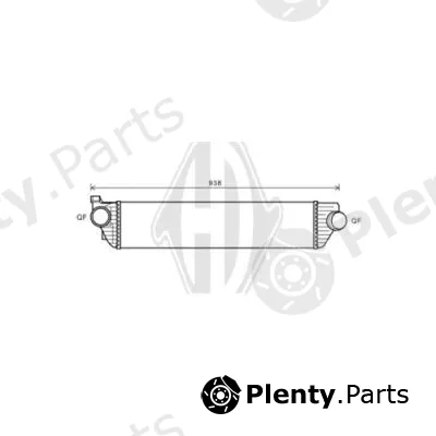 Diederichs DCA1054 — Charge Air Cooler DIEDERICHS Climate