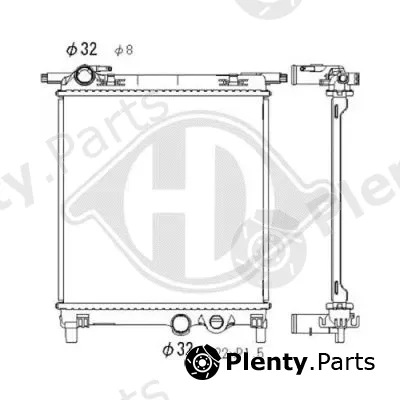 Diederichs DCM3469 — Radiator, engine cooling DIEDERICHS Climate