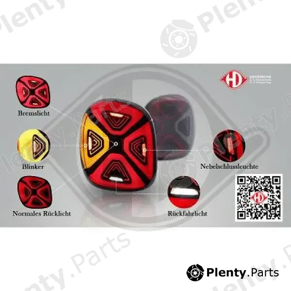 Diederichs 1607296 — Tail Light Assembly Set HD Tuning
