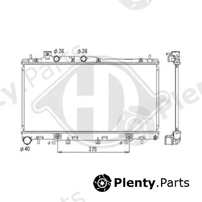 Diederichs DCM3046 — Radiator, engine cooling DIEDERICHS Climate