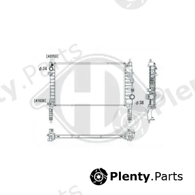 Diederichs DCM3982 — Radiator, engine cooling DIEDERICHS Climate