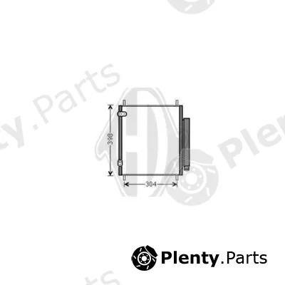 Diederichs DCC1716 — Condenser, air conditioning DIEDERICHS Climate