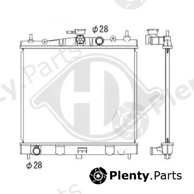 Diederichs DCM1845 — Radiator, engine cooling DIEDERICHS Climate