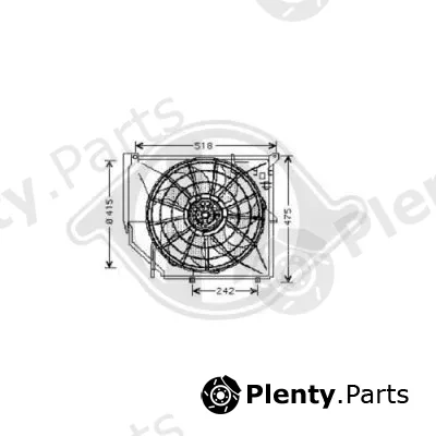 Diederichs DCL1044 — Fan, engine cooling DIEDERICHS Climate