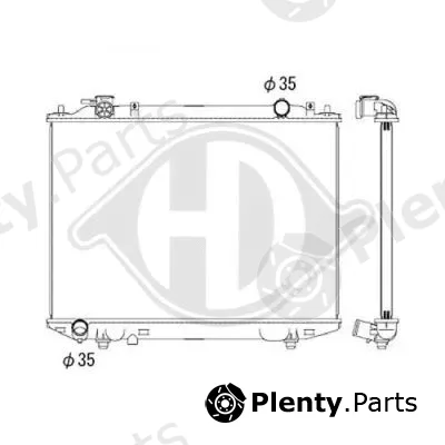 Diederichs DCM3900 — Radiator, engine cooling DIEDERICHS Climate